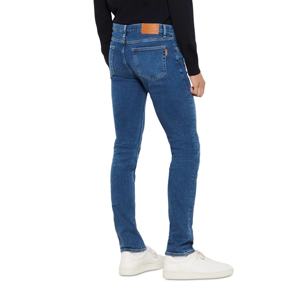 Washed Slim Fit Jeans in Blue Vintage - Picture 2 of 6